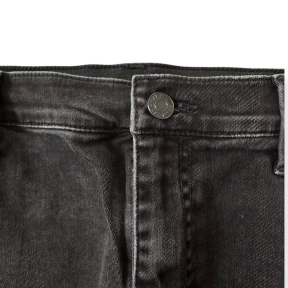 Gap 1969 Distressed Black Denim Mini Skirt, Size 31R - Picture 9 of 12